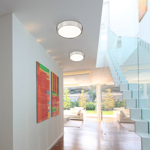 Kawan LED Flush Mount Ceiling Light in living room.