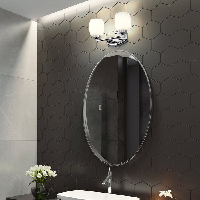 Kendrick Bath Vanity Light in bathroom.