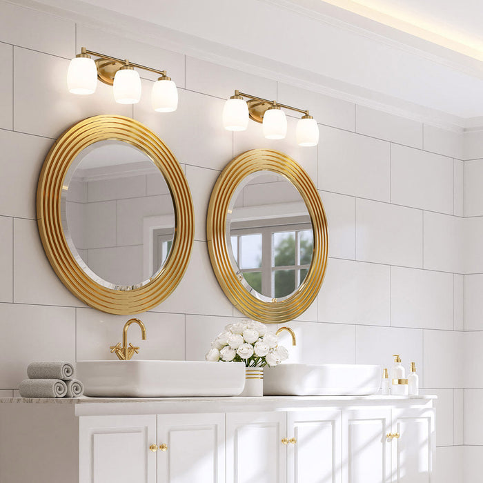 Kendrick Bath Vanity Light in bathroom.