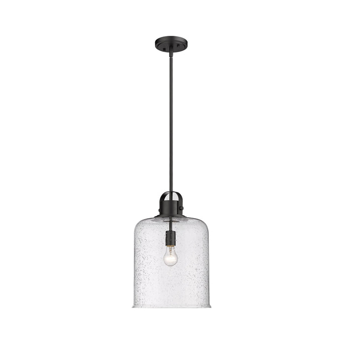 Kinsley Pendant Light in Matte Black (12-Inch).