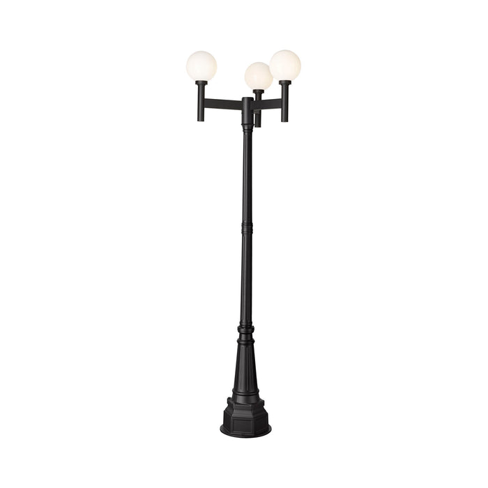 Laurent Outdoor Ornate Post Light in Opal.