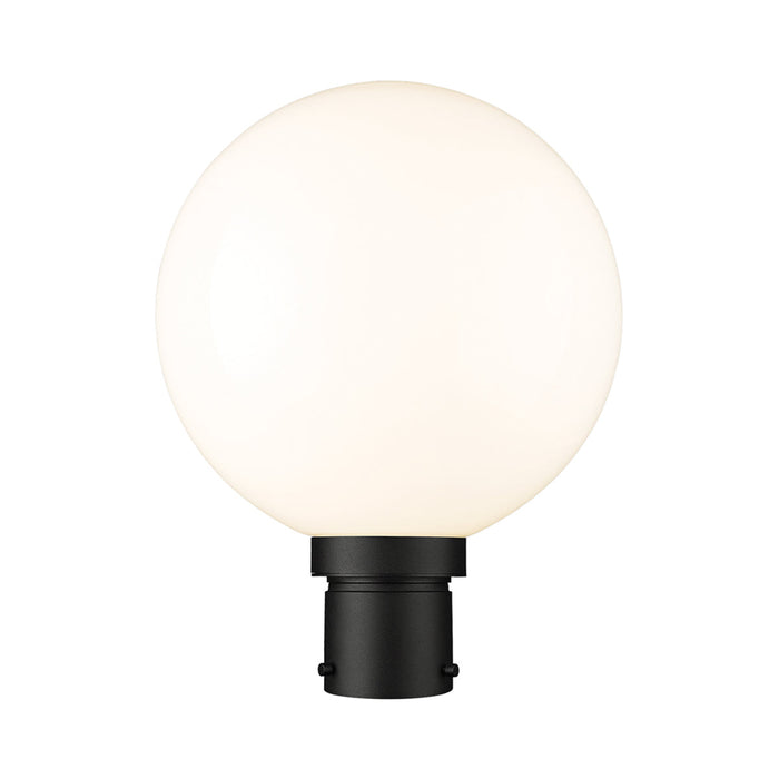 Laurent Outdoor Post Light in Opal (1-Light/12-Inch).