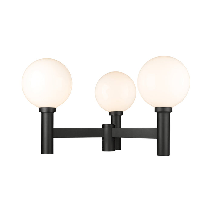 Laurent Outdoor Post Light in Opal (3-Light/39-Inch).