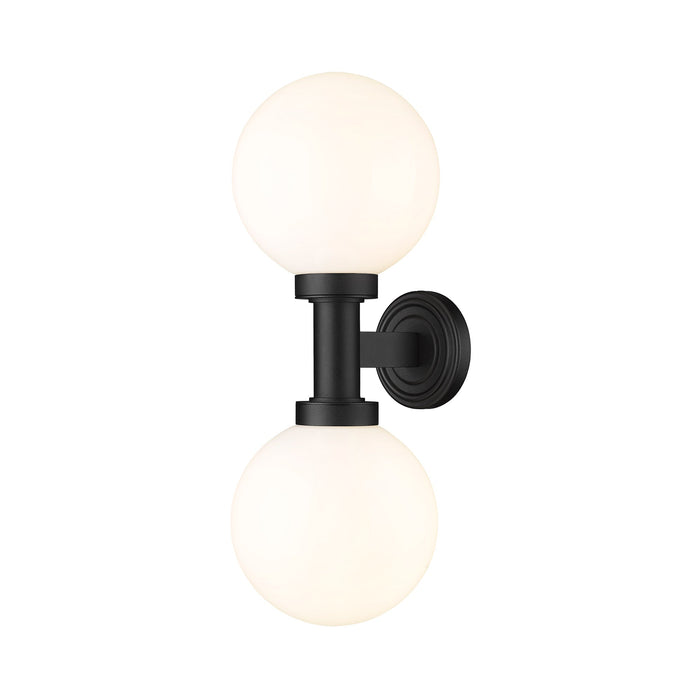 Laurent Outdoor Wall Light in Opal (2-Light/Short).