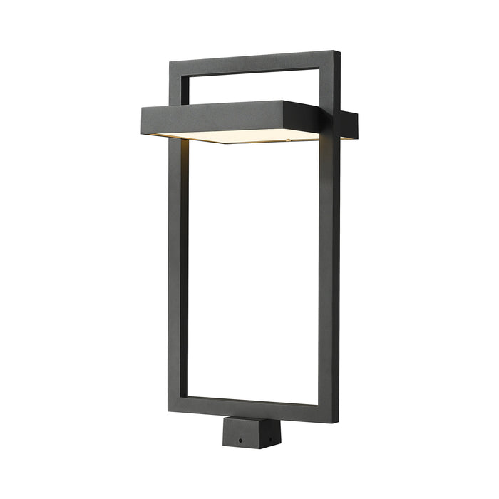 Luttrel Outdoor LED Post Light in Black/Sand Blast (Square Post Mount).