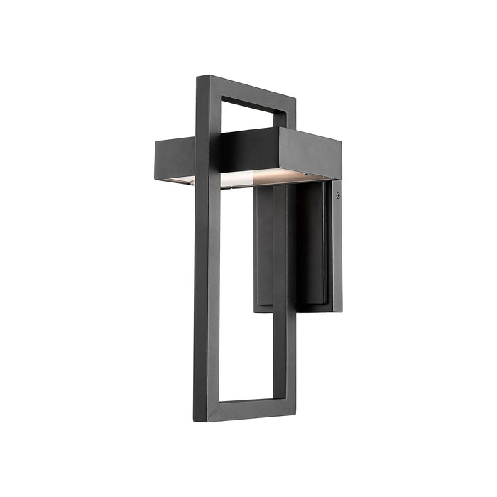 Luttrel Outdoor LED Wall Light in Black (Medium).