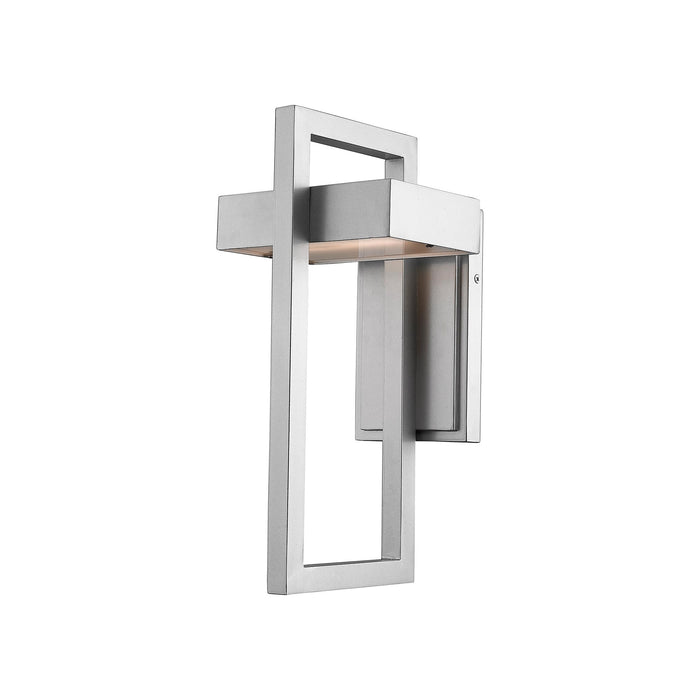 Luttrel Outdoor LED Wall Light in Silver (Medium).