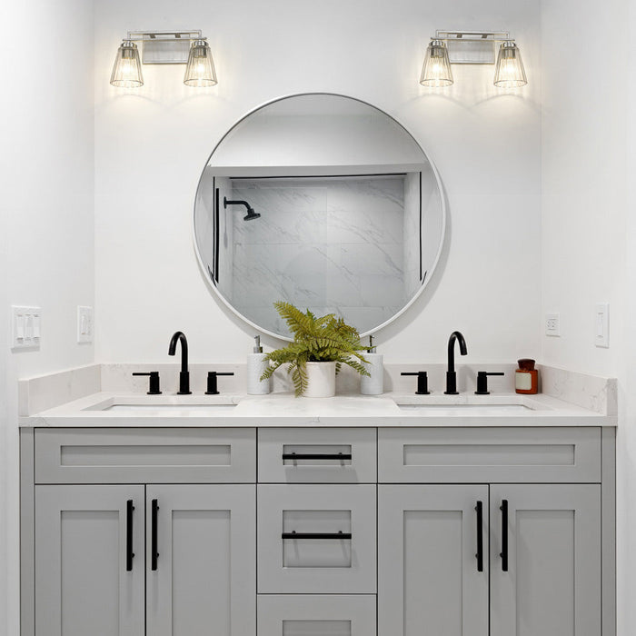 Lyna Bath Vanity Light in bathroom.