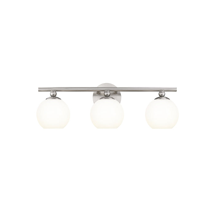 Neoma Bath Vanity Light in Brushed Nickel (3-Light).