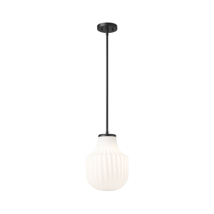 Newbury Pendant Light in Matte Black (10-Inch).