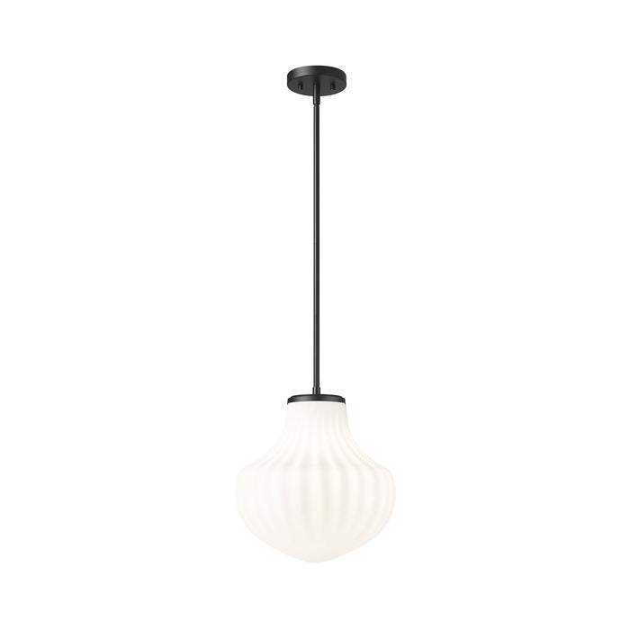 Newbury Pendant Light in Matte Black (13-Inch).