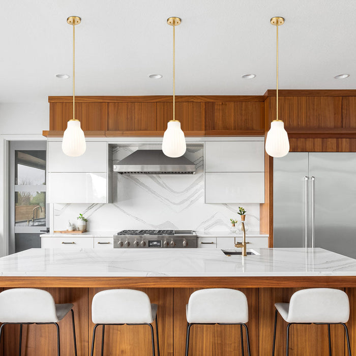 Newbury Pendant Light in kitchen.