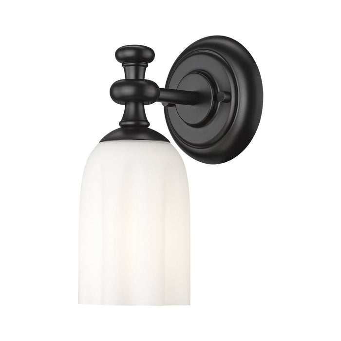 Orion Bath Wall Light in Matte Black.