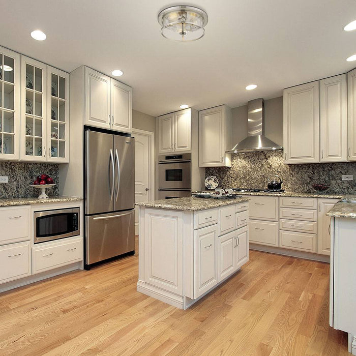 Savannah Flush Mount Ceiling Light in kitchen.