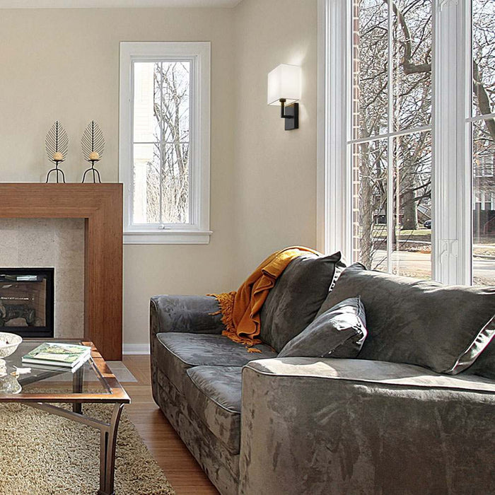 Saxon Wall Light in living room.