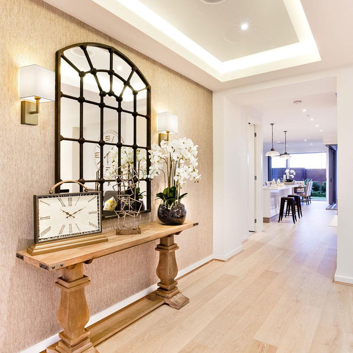 Saxon Wall Light in living room.