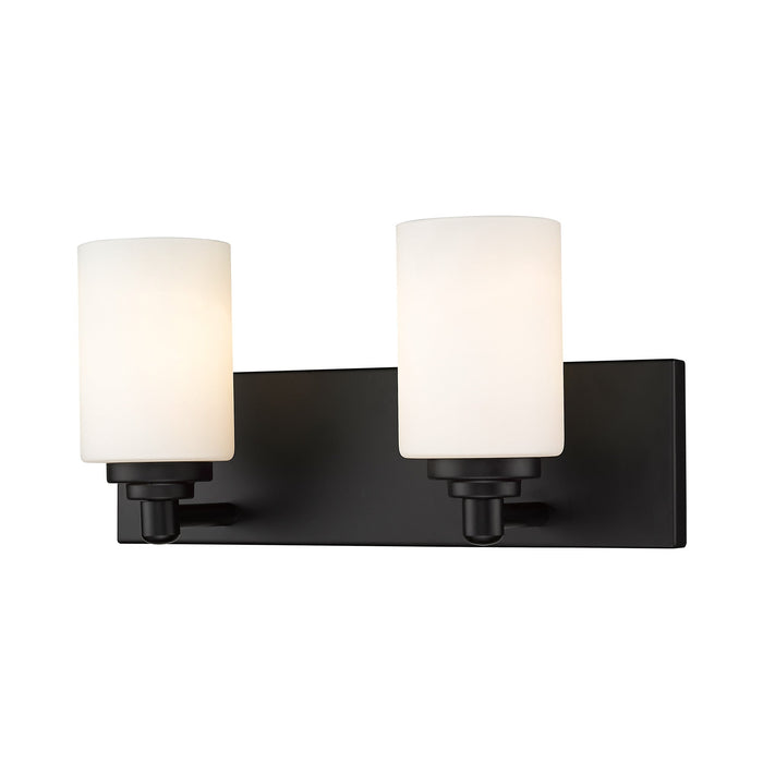 Soledad Bath Vanity Light in Matte Black (2-Light).