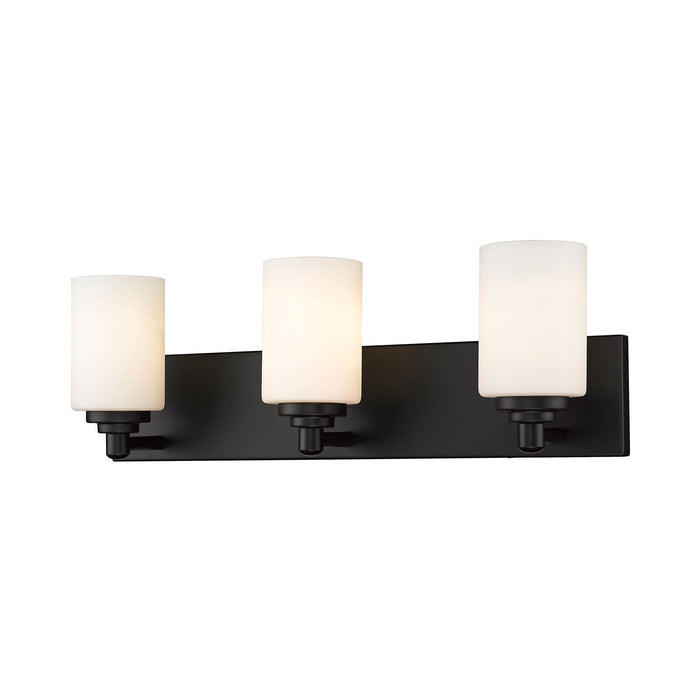 Soledad Bath Vanity Light in Matte Black (3-Light).