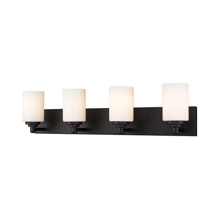 Soledad Bath Vanity Light in Matte Black (4-Light).