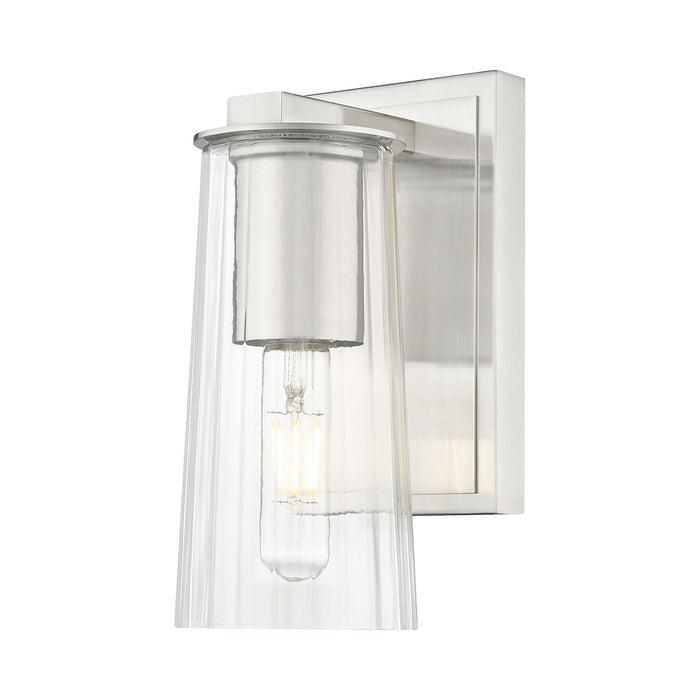 Titus Bath Wall Light in Brushed Nickel (1-Light).