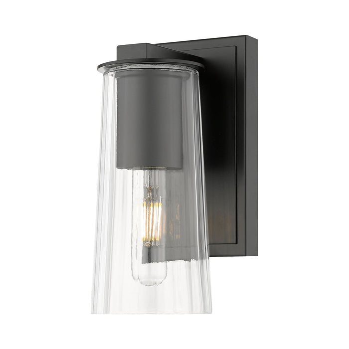 Titus Bath Wall Light in Matte Black (1-Light).