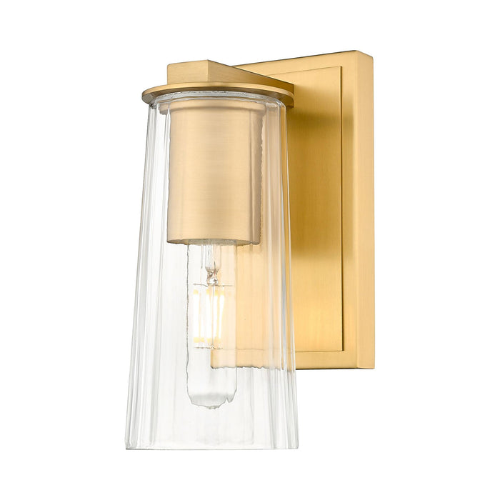 Titus Bath Wall Light in Modern Gold (1-Light).