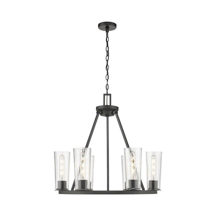 Titus Chandelier in Matte Black (6-Light).