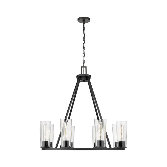 Titus Chandelier in Matte Black (8-Light).