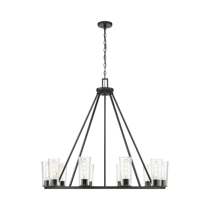 Titus Chandelier in Matte Black (10-Light).