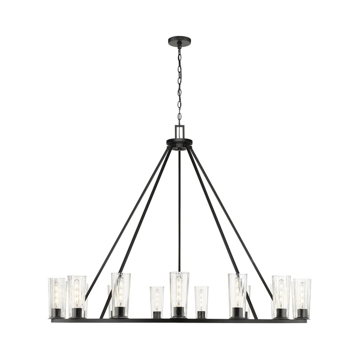 Titus Chandelier in Matte Black (15-Light).