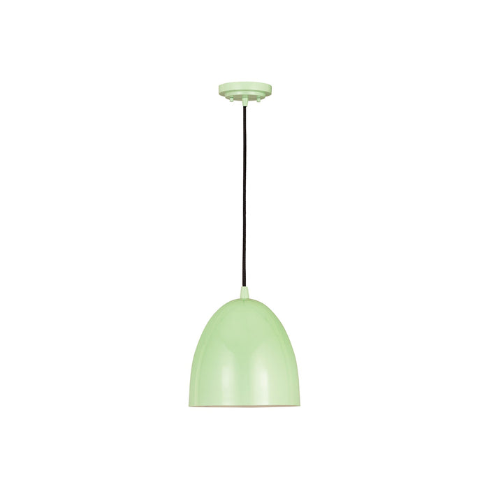 Z-Studio Dome Pendant Light in Mint (9.4-Inch).