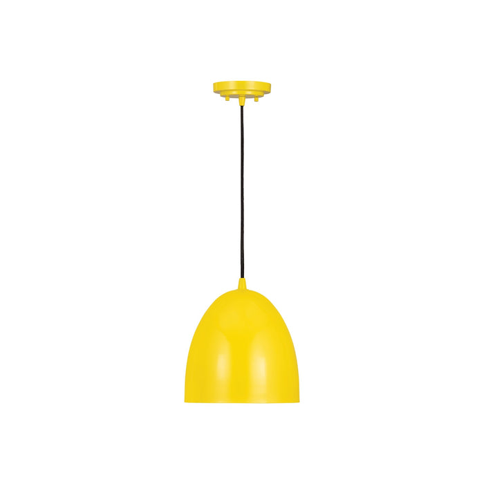 Z-Studio Dome Pendant Light in Yellow (9.4-Inch).