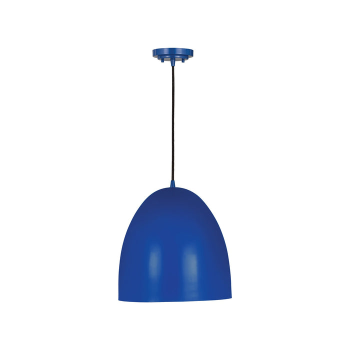 Z-Studio Dome Pendant Light in Blue (12-Inch).