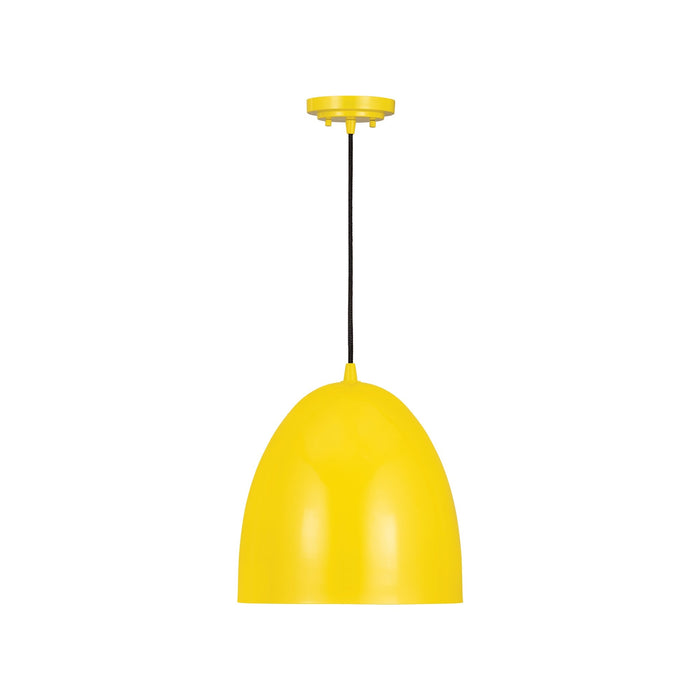 Z-Studio Dome Pendant Light in Yellow (12-Inch).