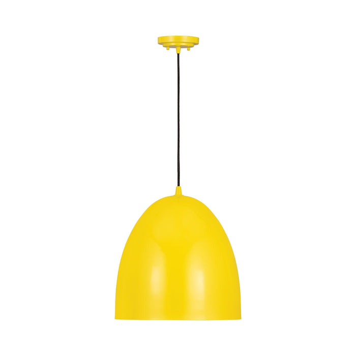 Z-Studio Dome Pendant Light in Yellow (18.9-Inch).