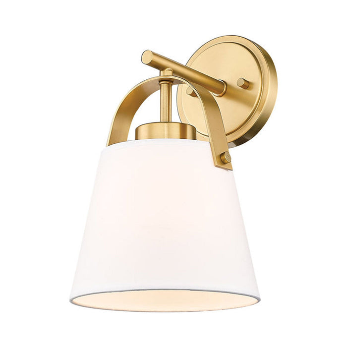 Z-Studio Wall Light in Heritage Brass/Ivory.