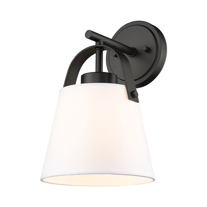 Z-Studio Wall Light in Matte Black/Ivory.