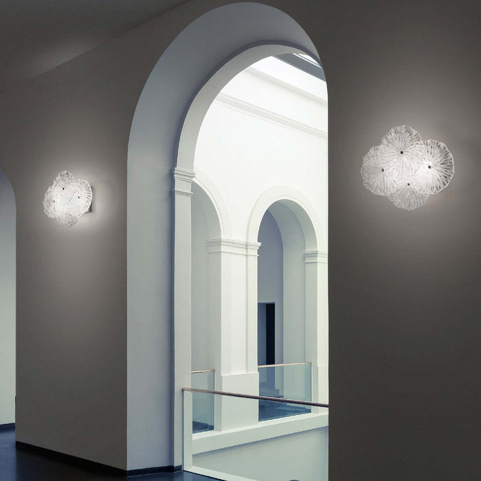 Mariposa LED Ceiling/Wall Light in hallway.