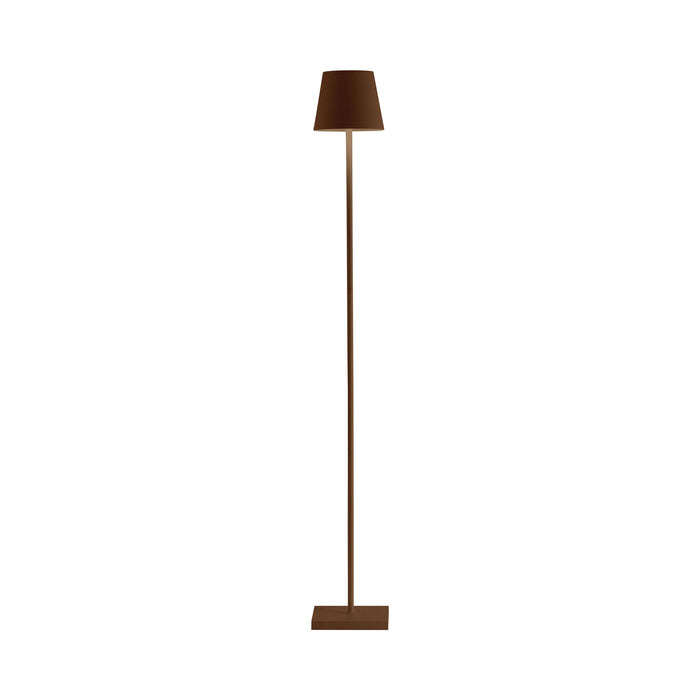Poldina L LED Floor Lamp in Rust.