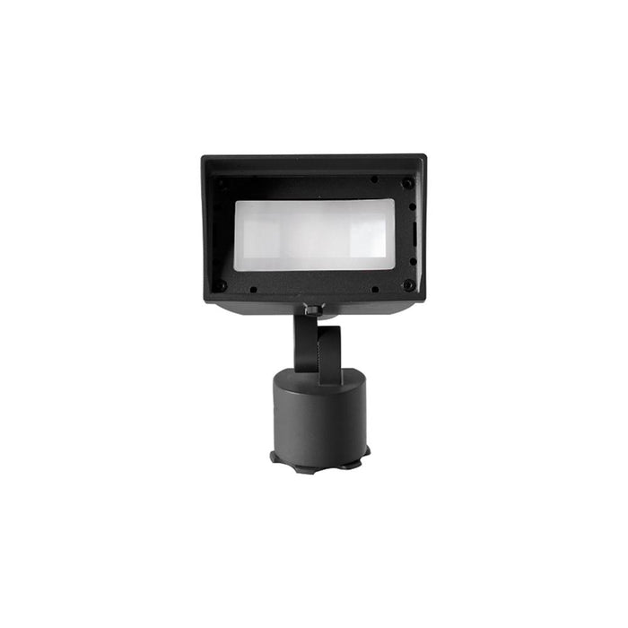 12V Adjustable Beam Wall Wash LED Landscape Light in Black on Aluminum.