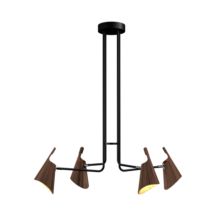 Balance Chandelier in American Walnut (4-Light).