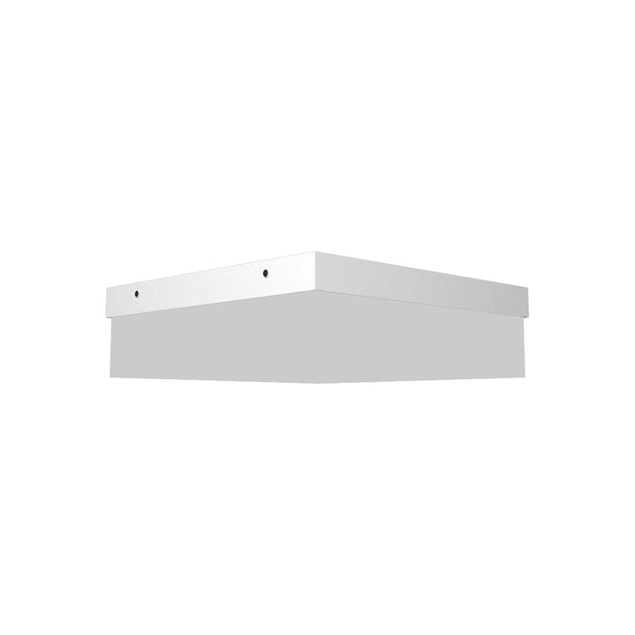 Clean Slim LED Flush Mount Ceiling Light in White (Small).