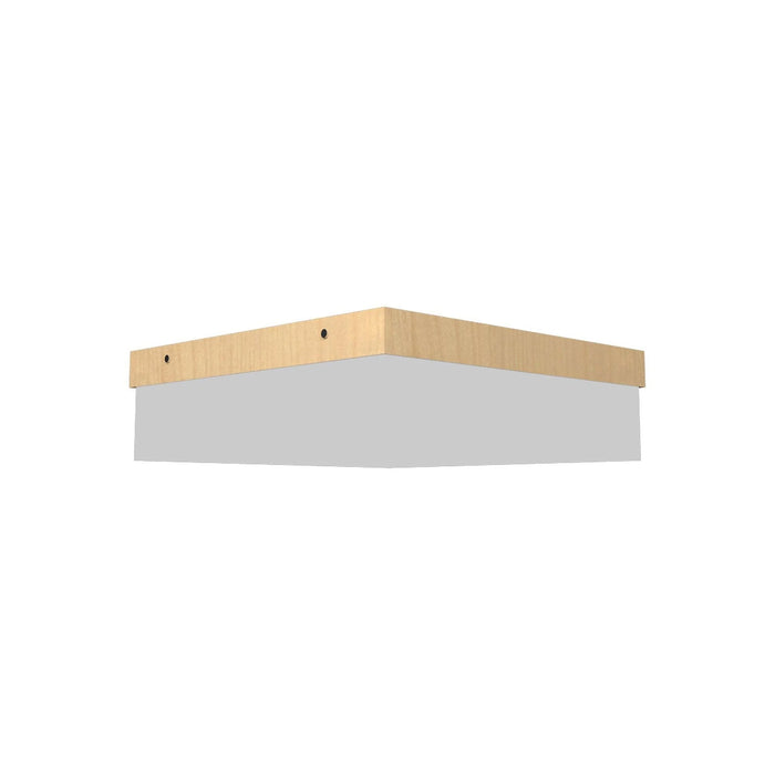 Clean Slim LED Flush Mount Ceiling Light in Maple (Small).