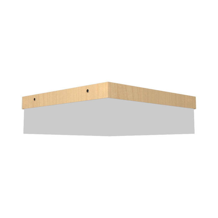 Clean Slim LED Flush Mount Ceiling Light in Maple (Large).