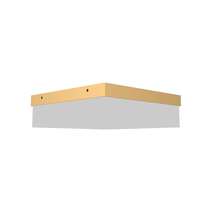 Clean Slim LED Flush Mount Ceiling Light in Gold (Small).