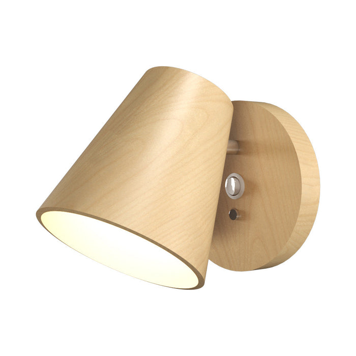 Conic Wall Light in Maple.