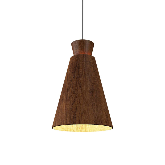 Conical 1473 Pendant Light in Imbuia.