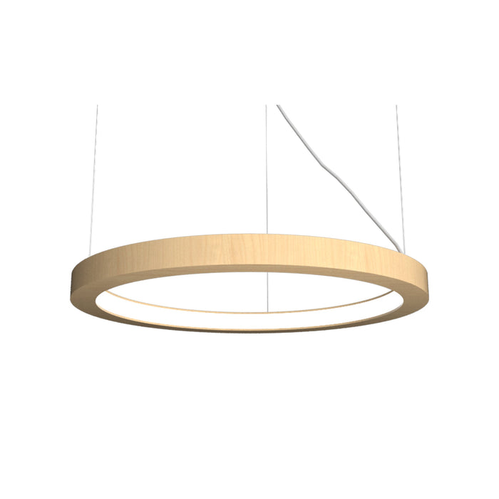 Frame LED Pendant Light in Maple (31.5-Inch).