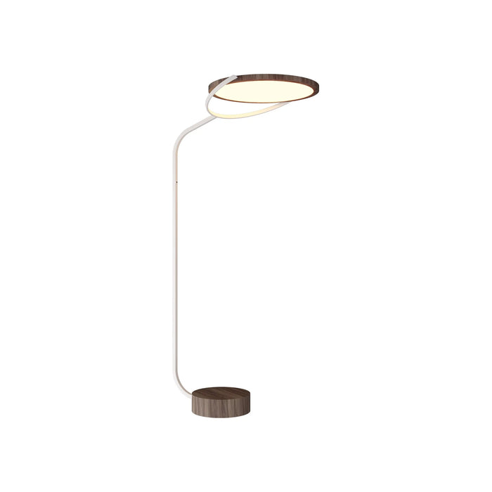 Naiá LED Floor Lamp in American Walnut (Small).