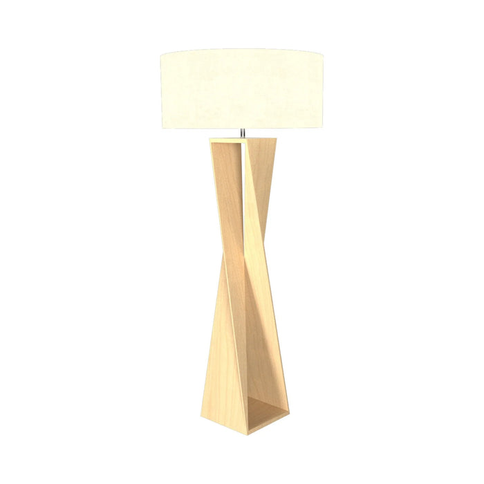 Spin Floor Lamp in Maple.